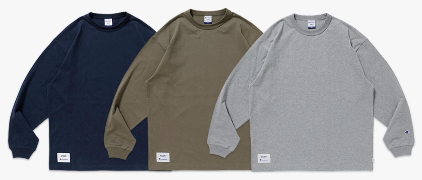 Champion and WTAPS Deliver Cut-and-Sew Staples — eye_C